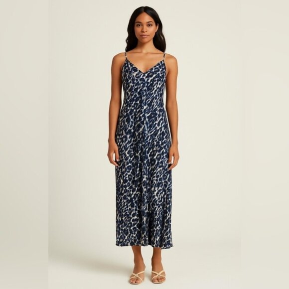 Hudson North Pants - Hudson North Women’s Spaghetti Strap Maxi Slip Dress – Navy/White – Size S/P